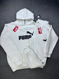 Conjunto Inverno Moletom Puma - Off White