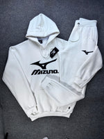 Conjunto Inverno Moletom Mizuno - Off White