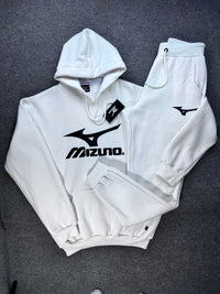 Conjunto Inverno Moletom Mizuno - Off White