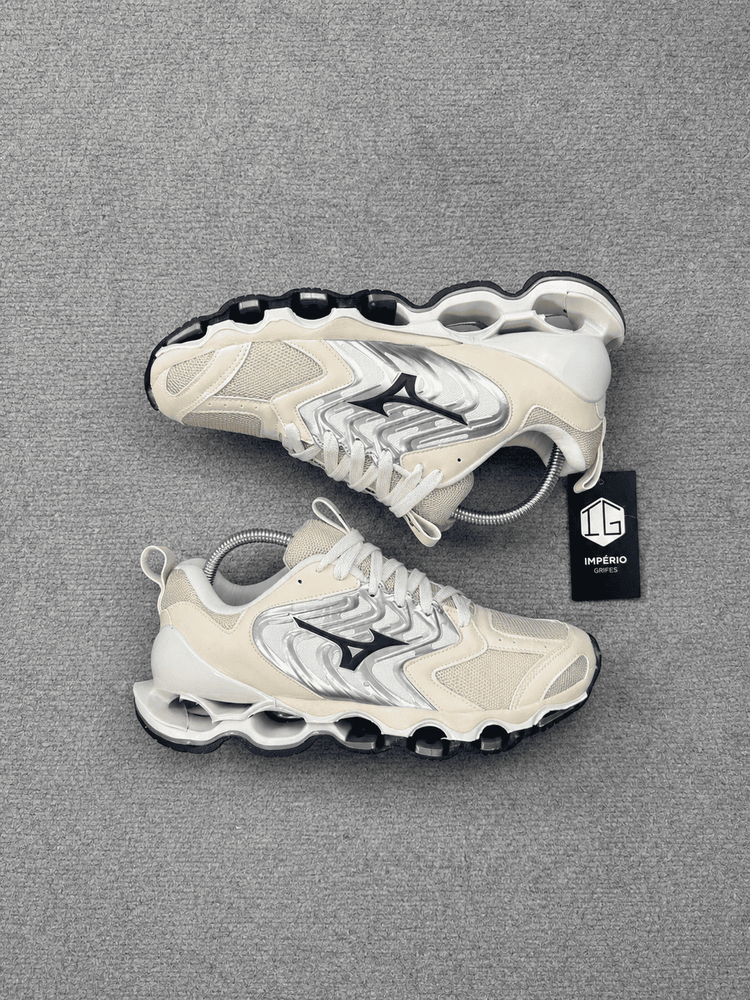 Tênis Mizuno Pro 14 - Creme/Cinza