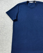 Camiseta Zara Texturizada Basic - Azul Marinho