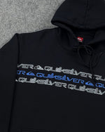 Blusa Moletom Canguru Quiksilver  Escrita - Preta