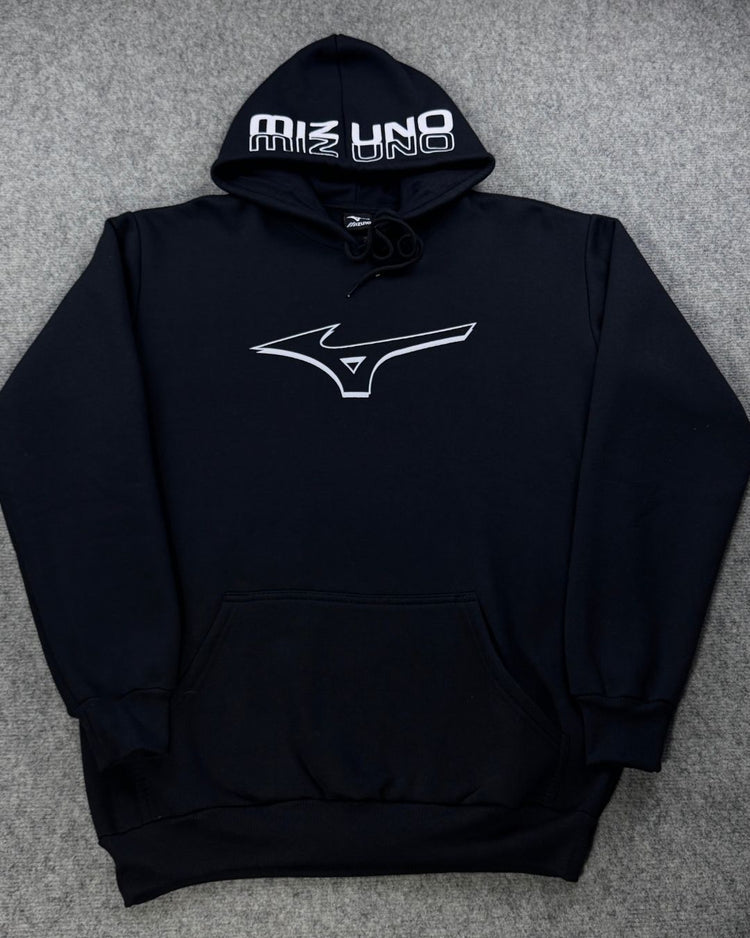 Blusa Moletom Canguru Mizuno - Preta