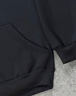 Blusa Moletom Canguru Quiksilver  Escrita - Preta