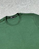 Camiseta Zara Texturizada Basic - Verde Musgo