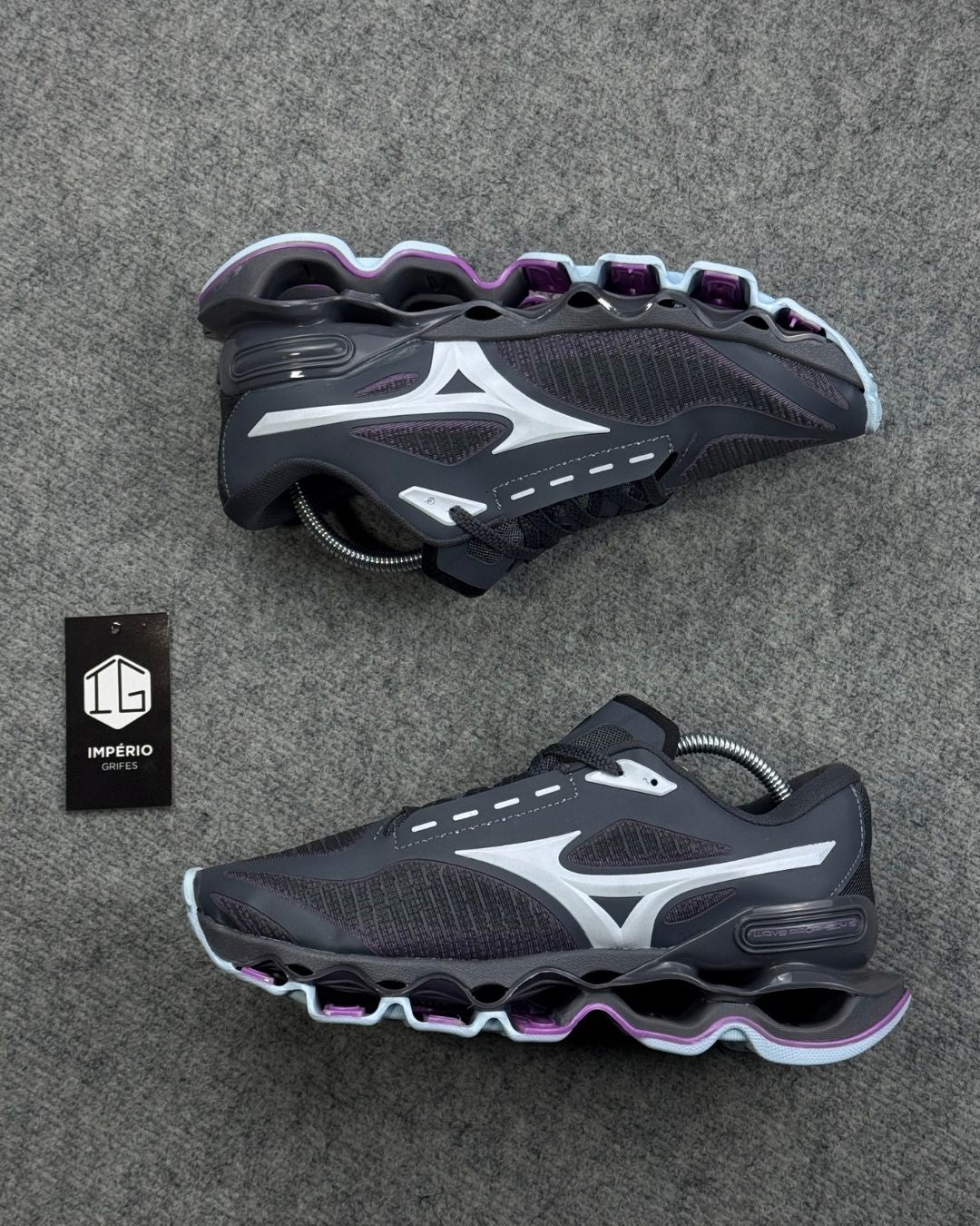 Tênis Mizuno Pro 15 - Cinza/Rosa