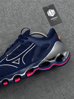Tênis Mizuno Pro 14 - Azul/Rosa