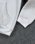 Blusa Moletom Canguru Zara - Off White