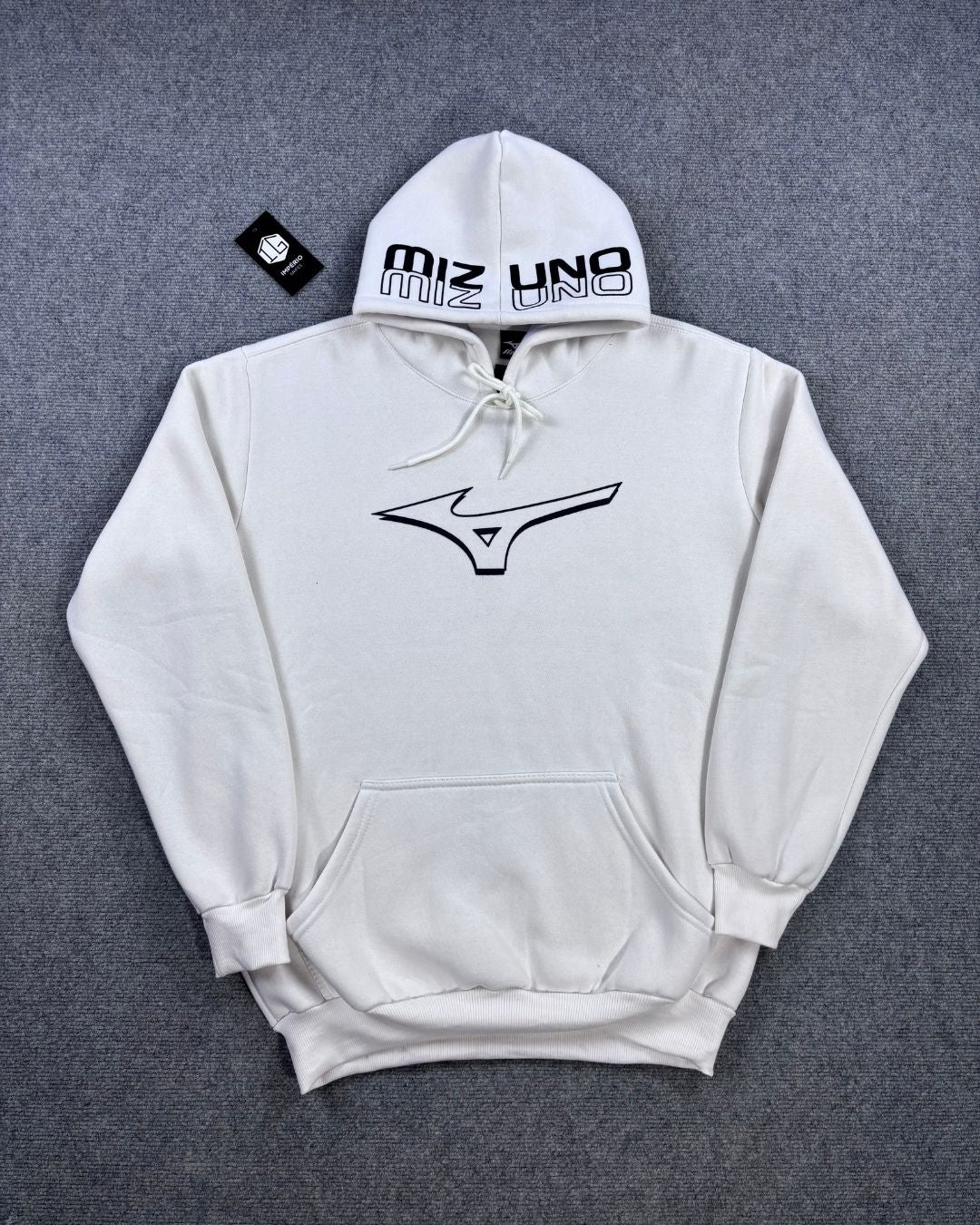 Blusa Moletom Canguru Mizuno - Off White
