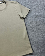 Camiseta Zara Texturizada Basic - Verde Oliva