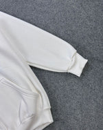 Blusa Moletom Canguru Quiksilver  Escrita - Off White