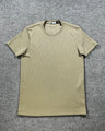 Camiseta Zara Texturizada Basic - Verde Oliva