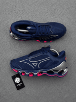 Tênis Mizuno Pro 14 - Azul/Rosa