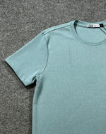 Camiseta Zara Texturizada Basic - Verde Menta