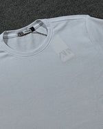 Camiseta Zara Texturizada Basic - Branca