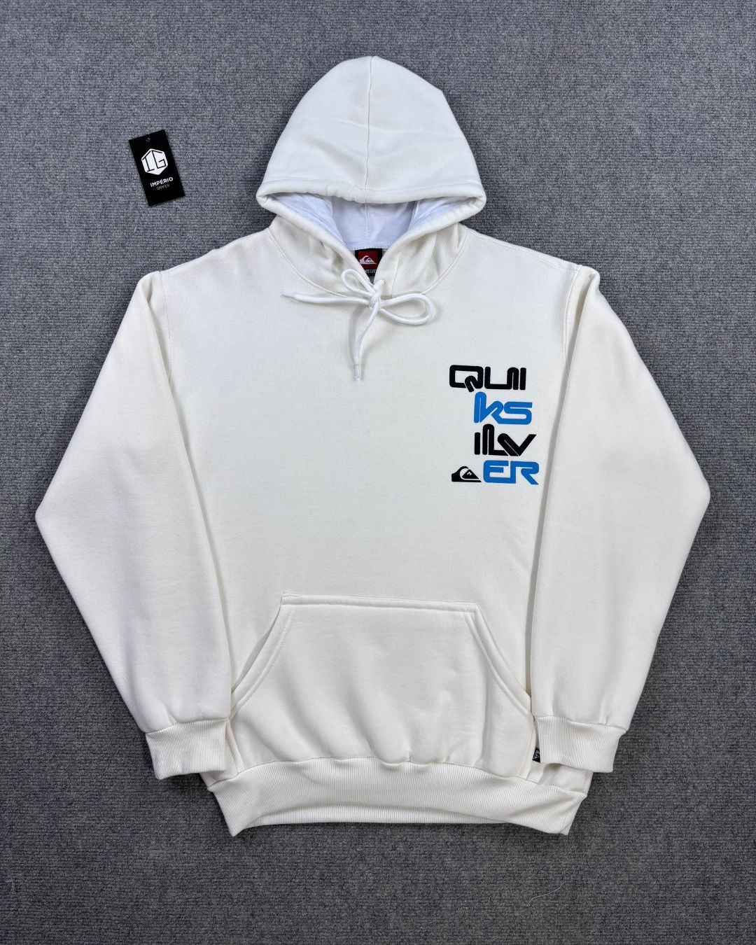 Blusa Moletom Canguru Quiksilver - Off White