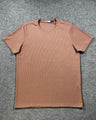 Camiseta Zara Texturizada Basic - Marrom Claro