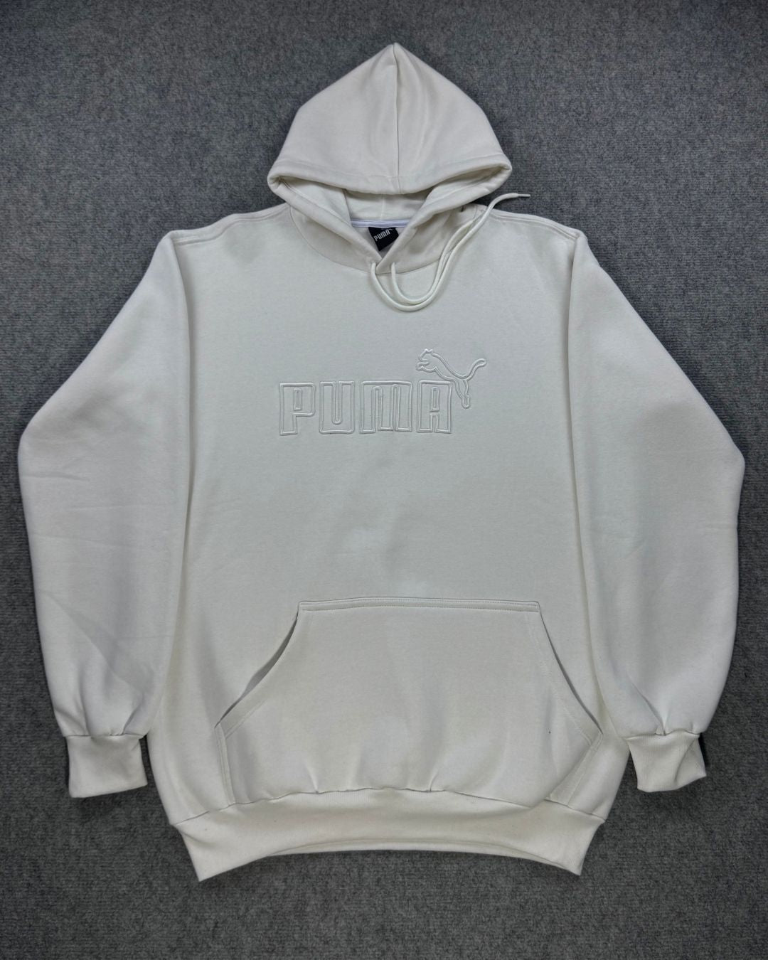 Blusa Moletom Canguru Puma - Off White