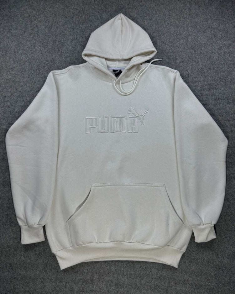 Blusa Moletom Canguru Puma - Off White