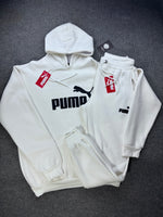 Conjunto Inverno Moletom Puma - Off White