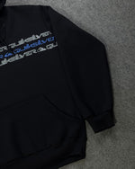 Blusa Moletom Canguru Quiksilver  Escrita - Preta