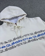 Blusa Moletom Canguru Quiksilver  Escrita - Off White