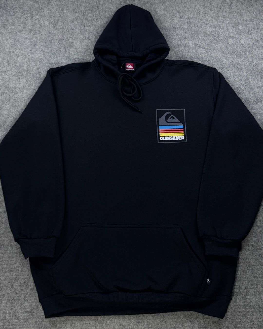 Blusa Moletom Canguru Quiksilver - Preta
